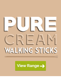 Walking Sticks with a Pure Cream Colouring