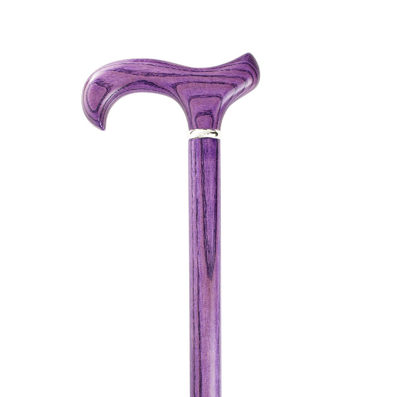 Ash Purple Derby Handle Walking Stick