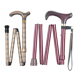 Checkered Folding Walking Sticks