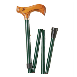 Green Folding Walking Sticks