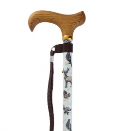 Patterned White Walking Sticks