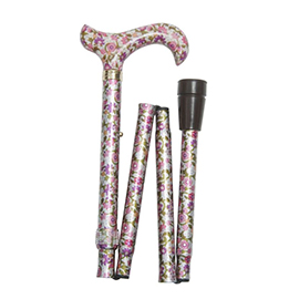 Pink Folding Walking Sticks