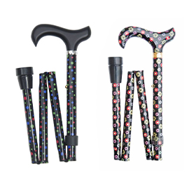 Polka Dot Folding Walking Sticks