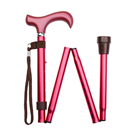 Red Folding Walking Sticks