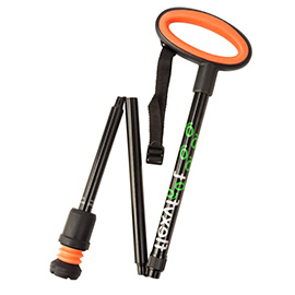 Rubber Handle Folding Walking Sticks