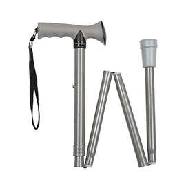 Silver Folding Walking Sticks