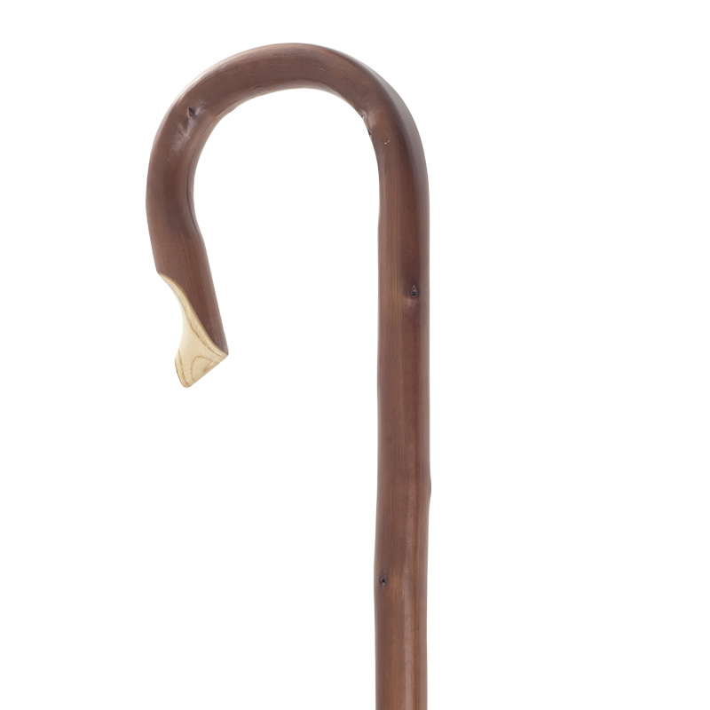 Chestnut Shepherd's Crook Walking Stick (5')