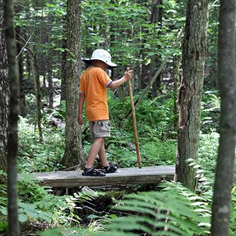 Child with a Walking Stick