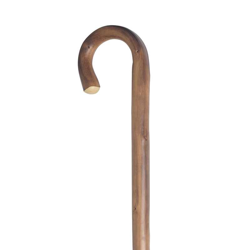 Gents' Scorched Chestnut Crook Walking Stick