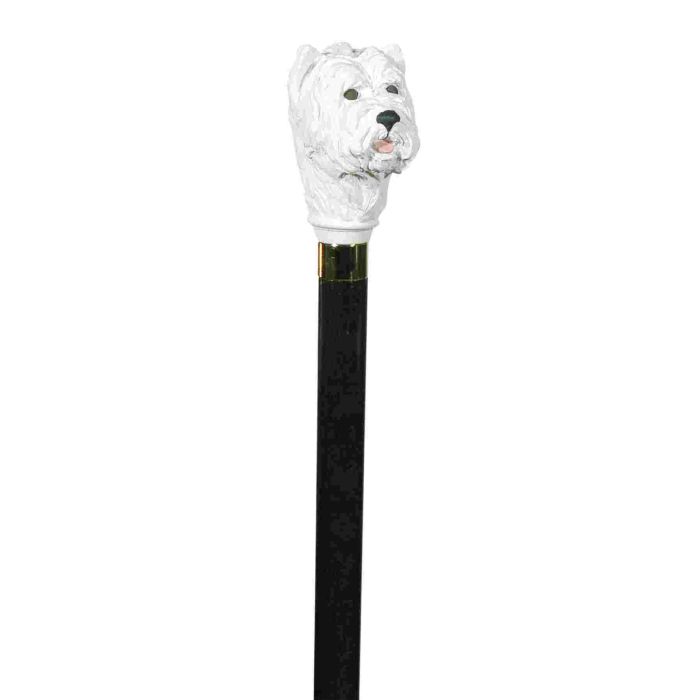 Hand Painted West Highland Terrier Hardwood Cane