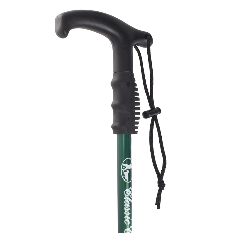 Height Adjustable Green Trekking Pole