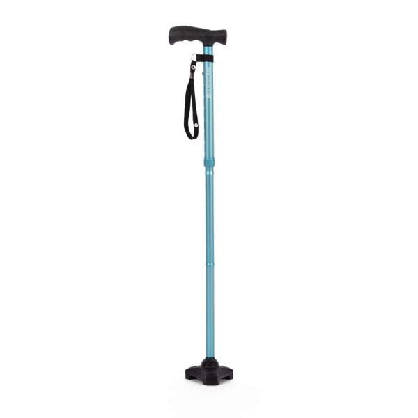 HurryCane Comfort Free-Standing Walking Stick (Pastel Blue)