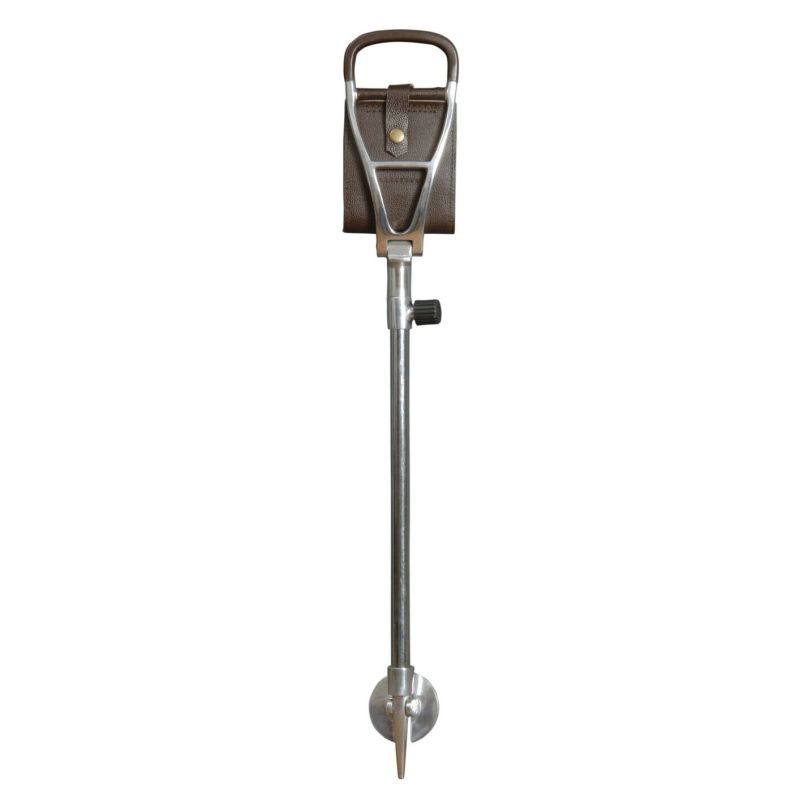 Adjustable Brown Polo Walking Seat Stick