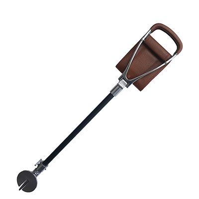 Adjustable Shooting Stick with Tan Leather Seat