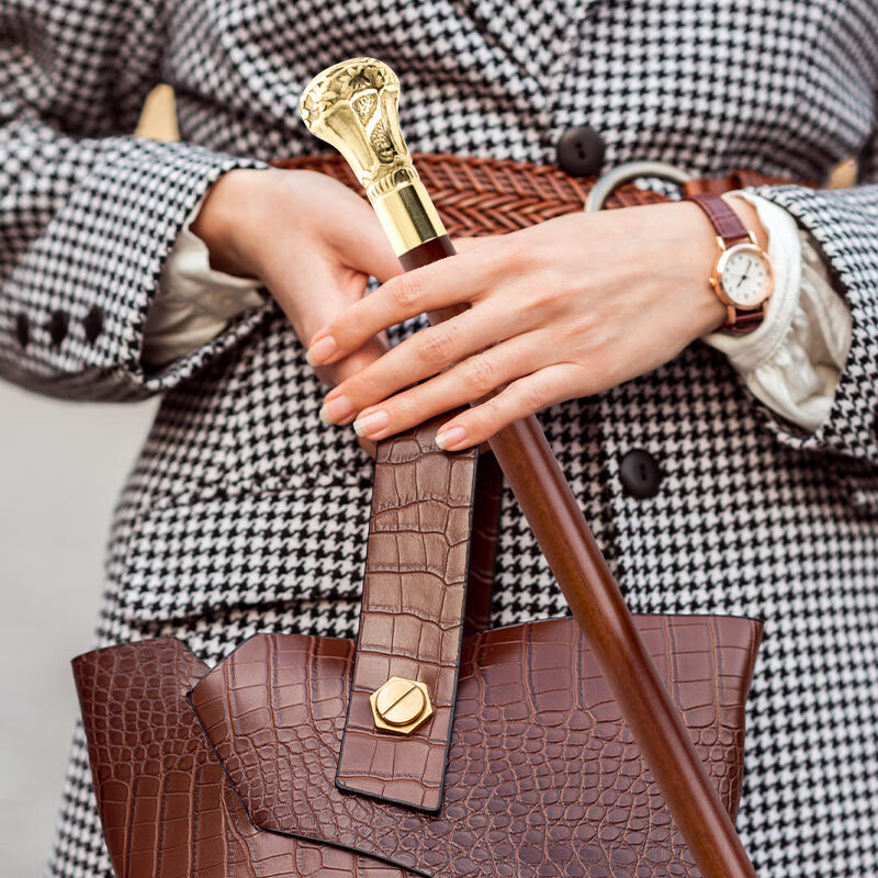 Walking Sticks to Complement Brown Handbags
