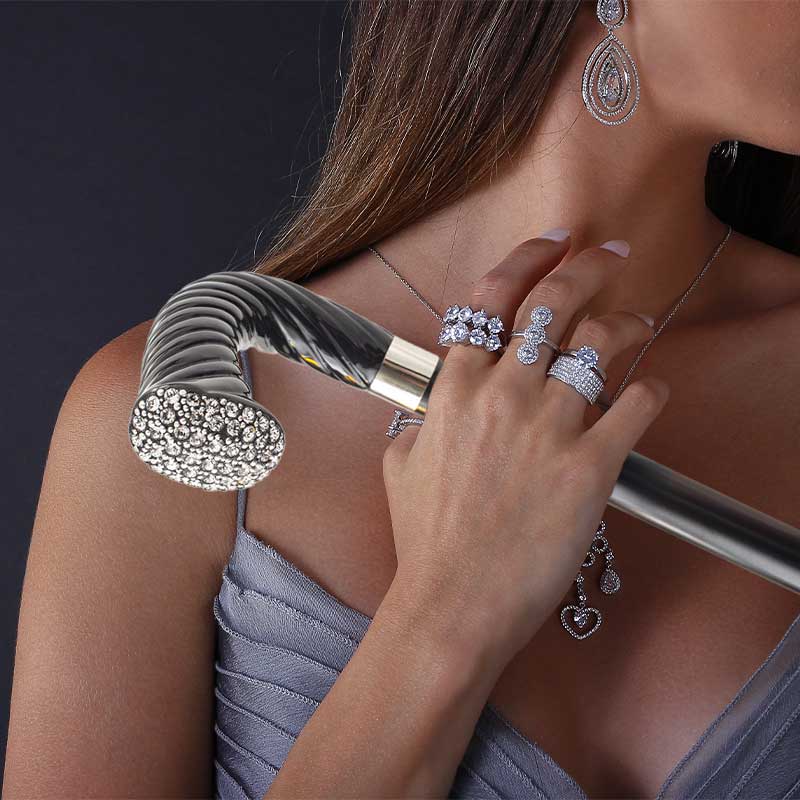 How to Accessorise Diamond Jewellery with a Walking Stick