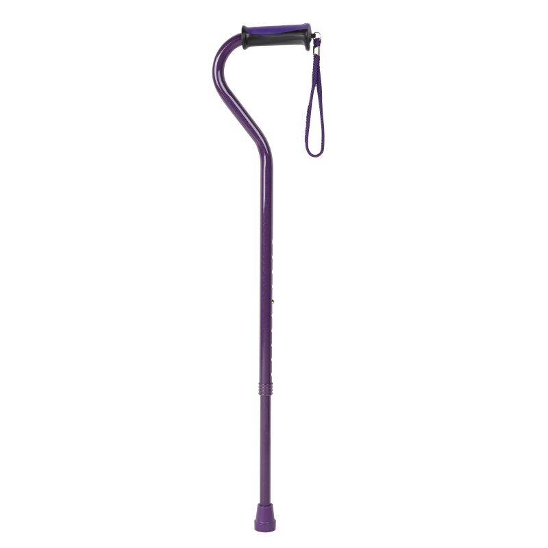 Height-Adjustable Offset Purple Cane