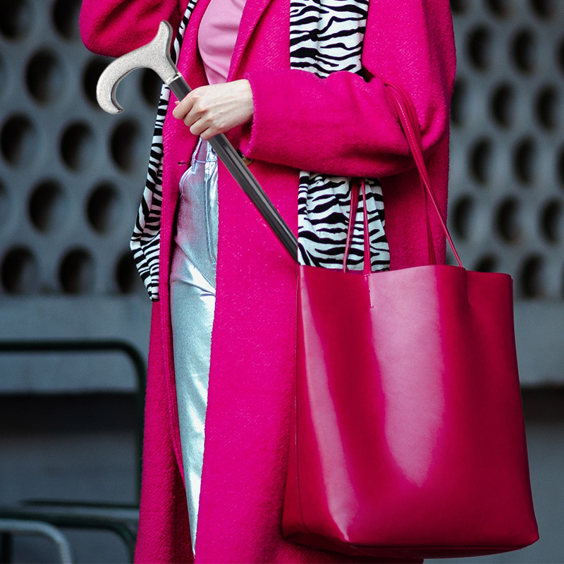 Walking Sticks to Complement Pink Handbags