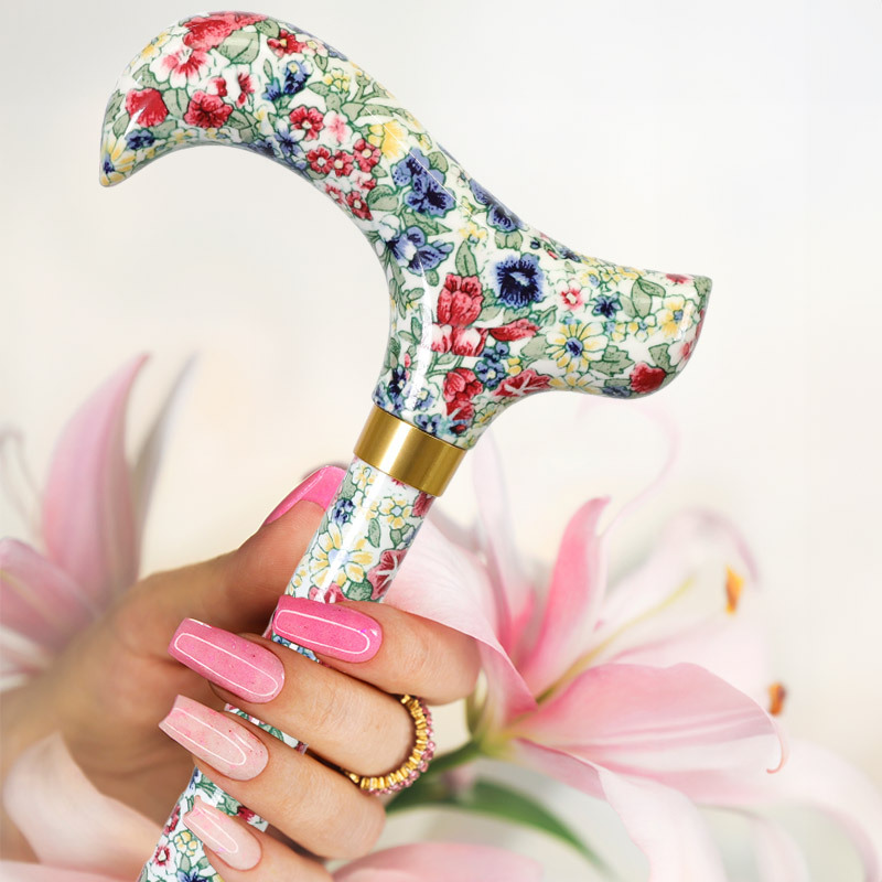 Walking Sticks to Complement Pink Nails