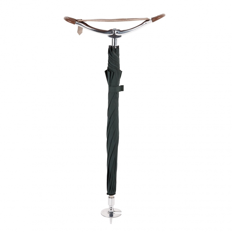 Shooting Stick Umbrella with Leather Seat