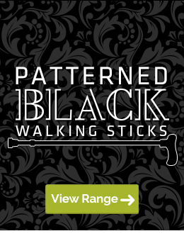 Black Walking Sticks with Interesting Patterned Designs