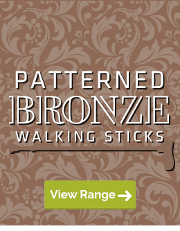 Browse Our Bronze Walking Sticks with Interesting Patterns