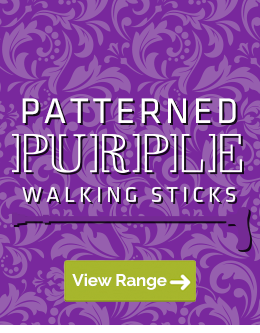 Walking Sticks with Interesting Purple Patterns