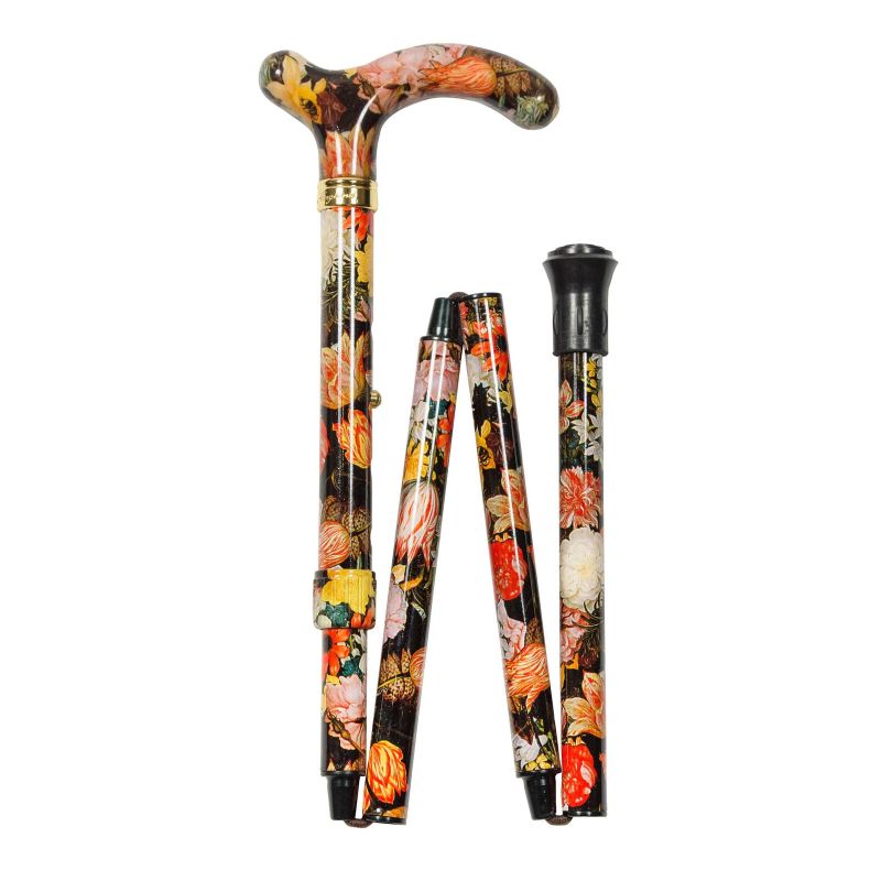 National Gallery Bosschaert Petite Derby Adjustable Folding Walking Stick
