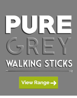 Browse Our Walking Sticks with Pure Grey Colouring