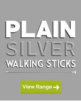 Browse Our Walking Sticks with Pure Silver Colouring