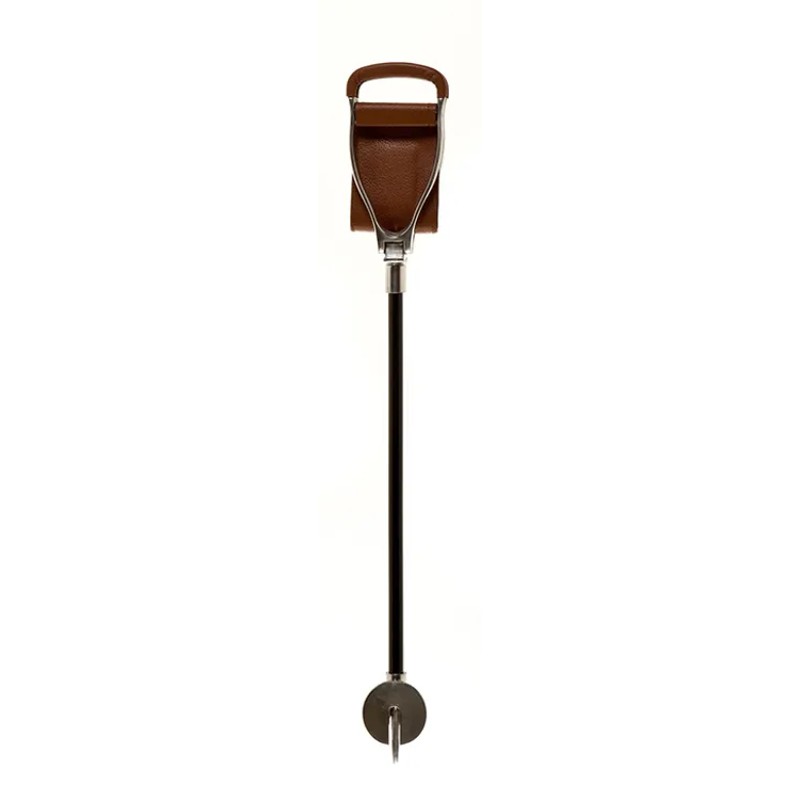 Shooting Stick with Tan Leather Seat