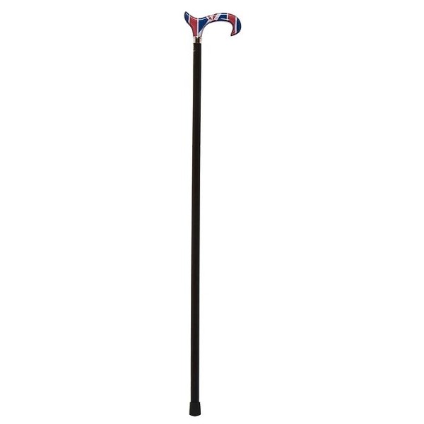Black Beech Wood Cane with Union Jack Derby Handle
