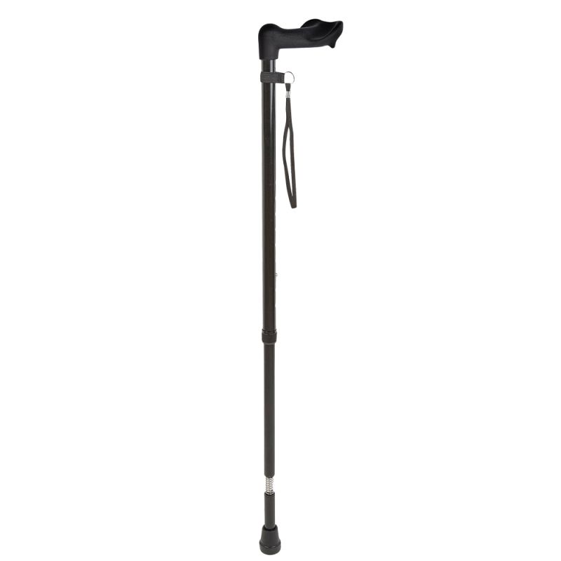 Anatomical Height-Adjustable Walking Stick with Shock Absorber