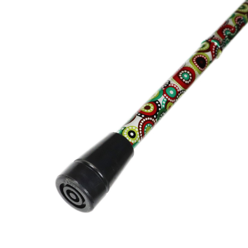 Adjustable Folding Fashion Derby Handle Concentric Circles Walking Stick