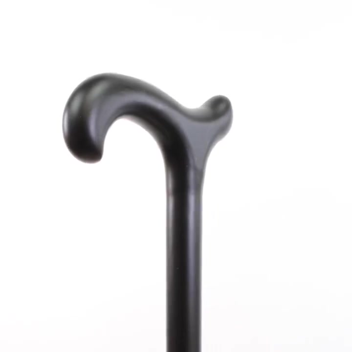 Black Derby Handle Wooden Walking Stick