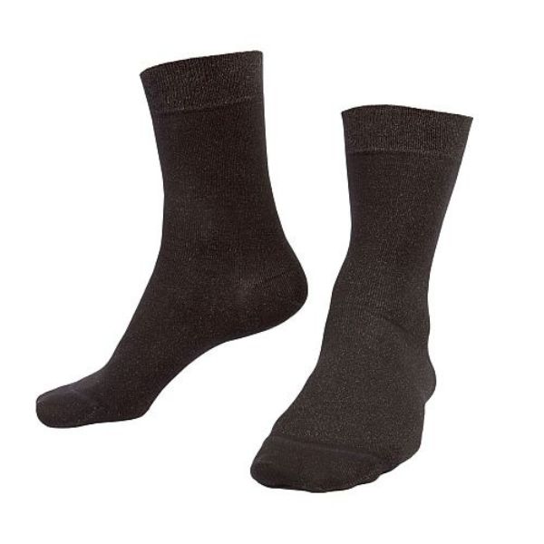 Black Quarter Length Socks with Silver (9% Silver Fibre)