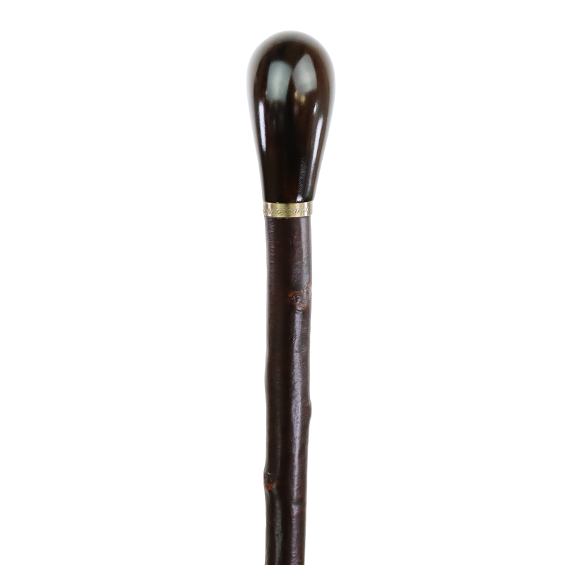 Blackthorn Cane with Sandalwood Pistol Grip Handle