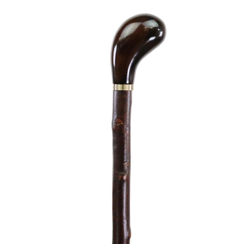 Blackthorn Cane with Sandalwood Pistol Grip Handle