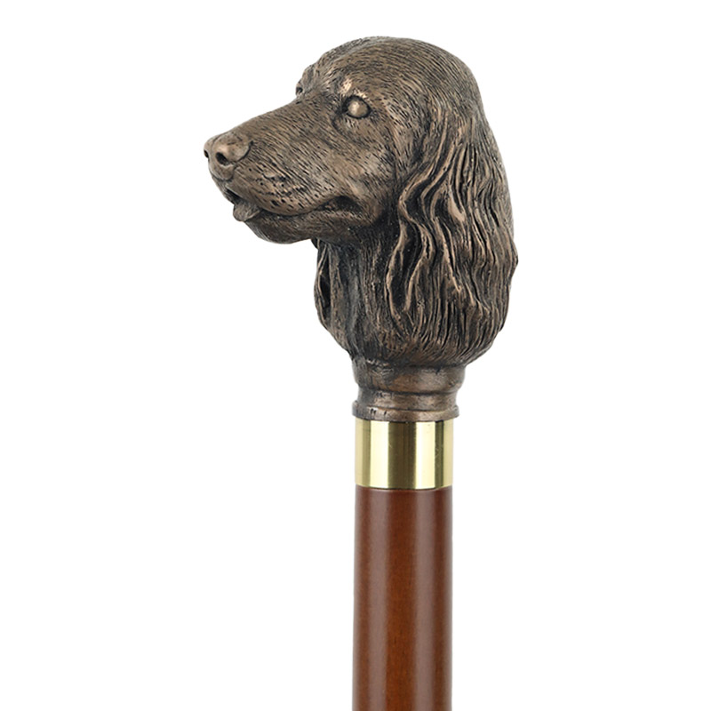 Bronze-Effect Cocker Spaniel Collectors' Walking Stick