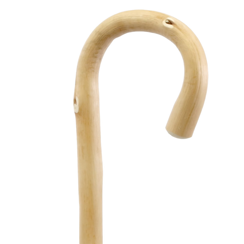 Chestnut Crook-Handle Wooden Walking Stick