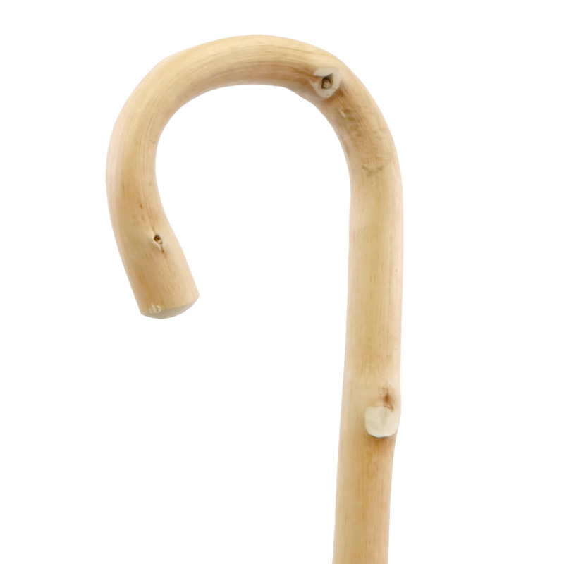 Chestnut Crook-Handle Wooden Walking Stick
