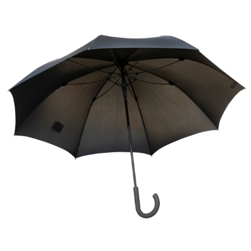 Gentleman's Black Crook and Canopy Walking Umbrella