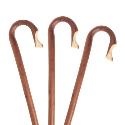 Crook Chestnut Children's Walking Sticks (Pack of 3)