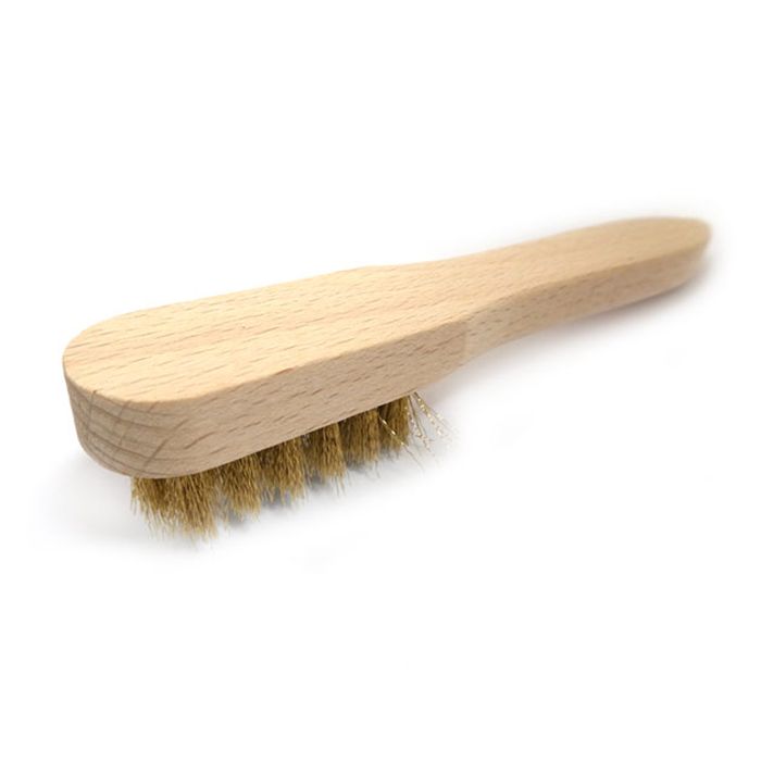 Euroleathers Small Brass Brush for Suede Cleaning