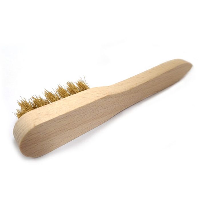 Euroleathers Small Brass Brush for Suede Cleaning