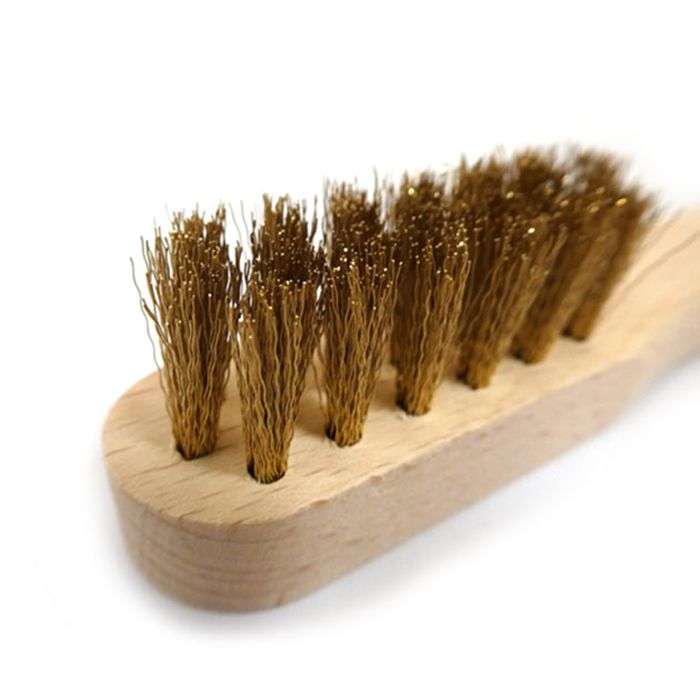 Euroleathers Small Brass Brush for Suede Cleaning