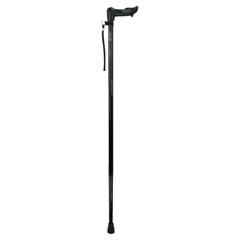 Extra Strong and Long Anatomical Walking Stick with Wrist Strap (Left Hand)