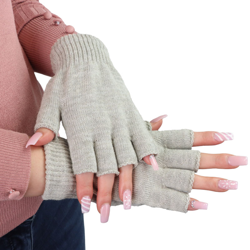 Fingerless Gloves With Silver (8% Silver Fibre)