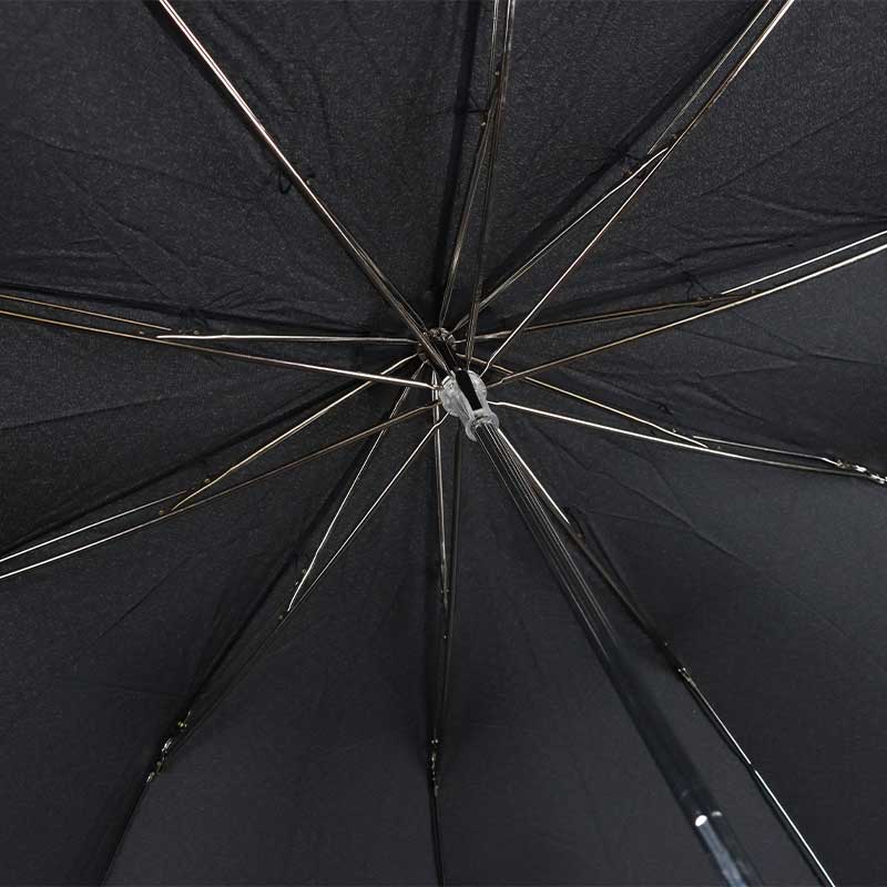 Fox Umbrellas TEL3 Malacca Crook Handle Black Umbrella