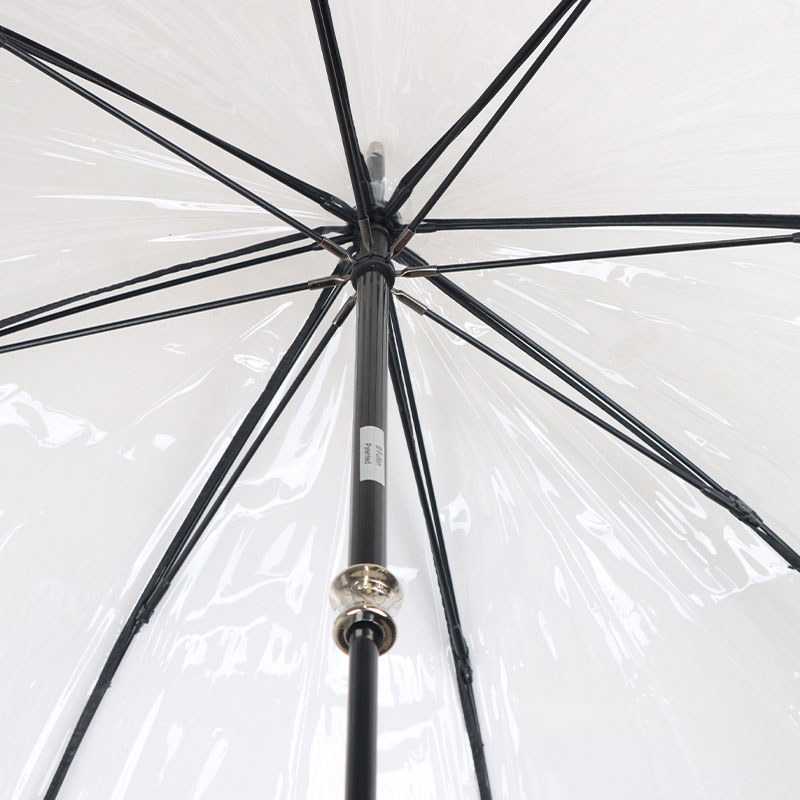 Fulton Birdcage Luxe Clear Dome Umbrella (Natural Leopard)